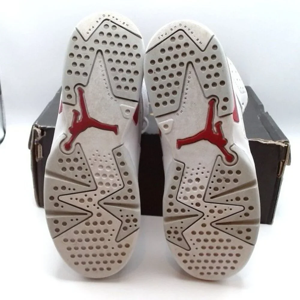 Nike Air Jordan 6 Retro BP White Red‎ Gray Kids 2.5 Y | GOAT Verified